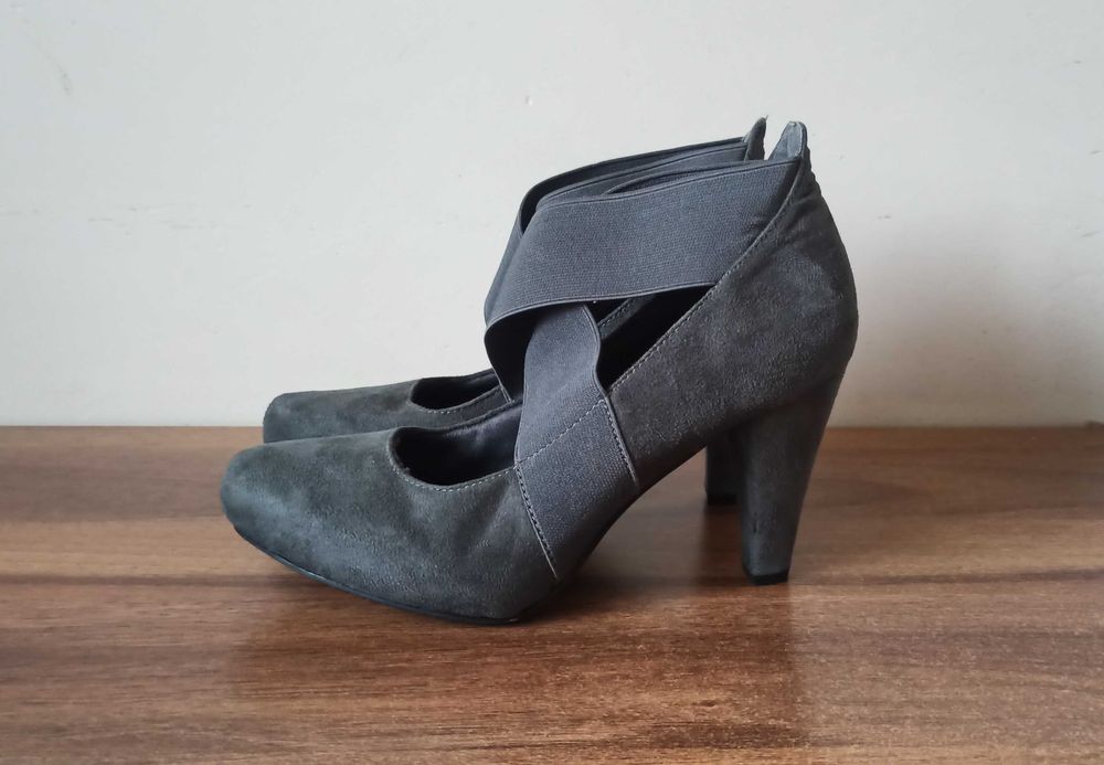 buty damskie grafit czarne 37-38