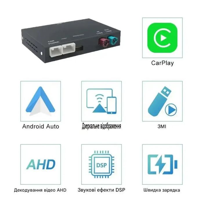 Бездротова система CarPlay Android для BMW