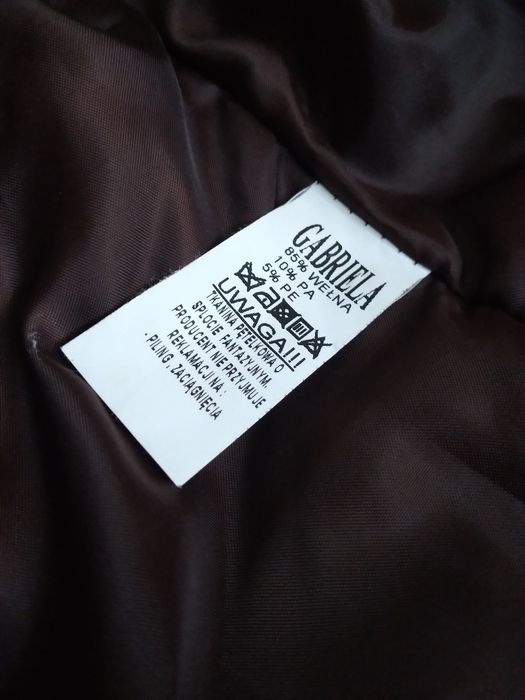 Płaszcz płaszczyk zimowy wełniany Gabriela