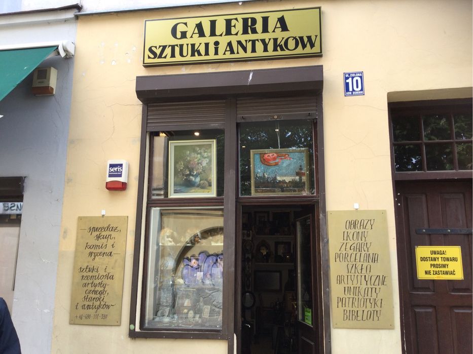 Obraz,grafika,akwarela,Kazimierz Dln,Żydowski zaułek.Julia Rusiecka.