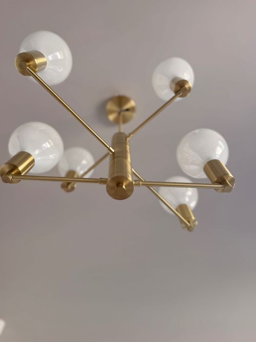 Lampa sufitowa złota