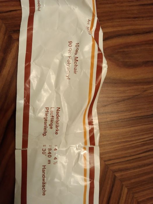 Włóczka, wełna melanż 10% moher, 90% polakryl 300g + gratis