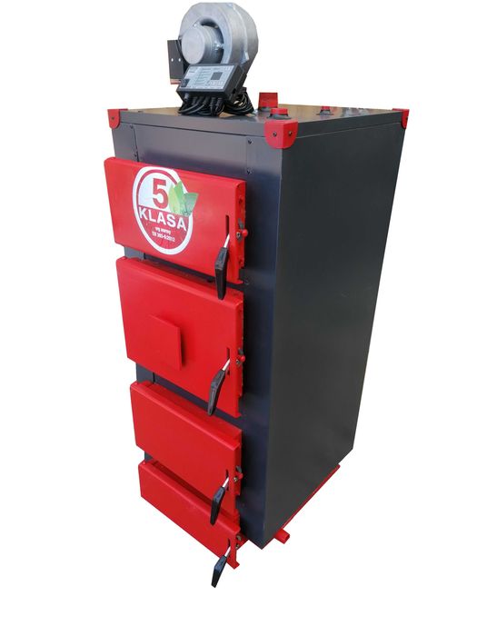 Kocioł Piec Drewno Węgiel 8kw do 80m2 + Sterownik Dmuchawa