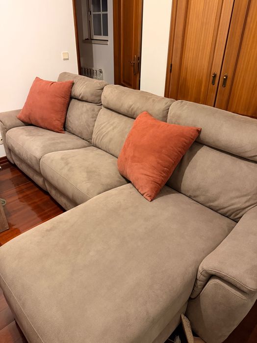 L sofá com recliner