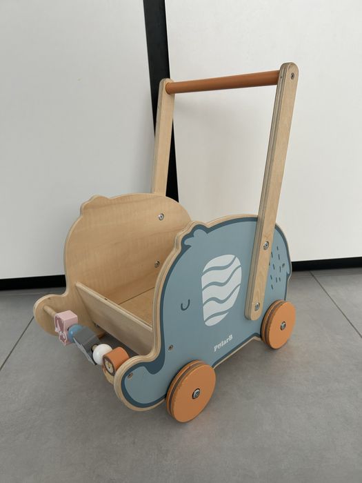 Viga PolarB drewniany pchacz chodzik 2w1 słonik