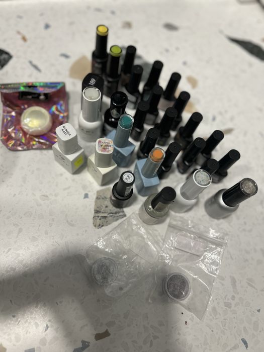 Набір для манікюру гель-лак, база, топ, гель-лаки