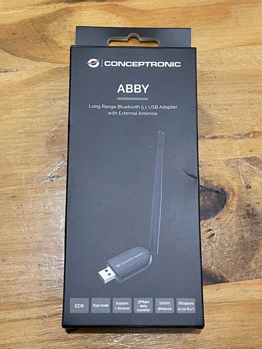 Conneptronic ABBY Bluetooth 5.1 USB Adapter com Antenna