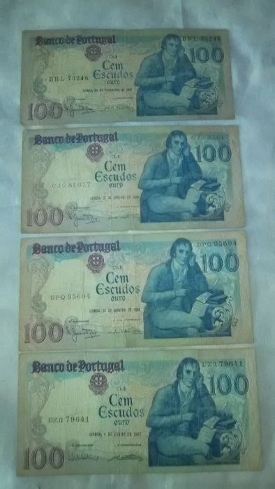 Lote de 31 Notas de Escudo da República Portuguesa