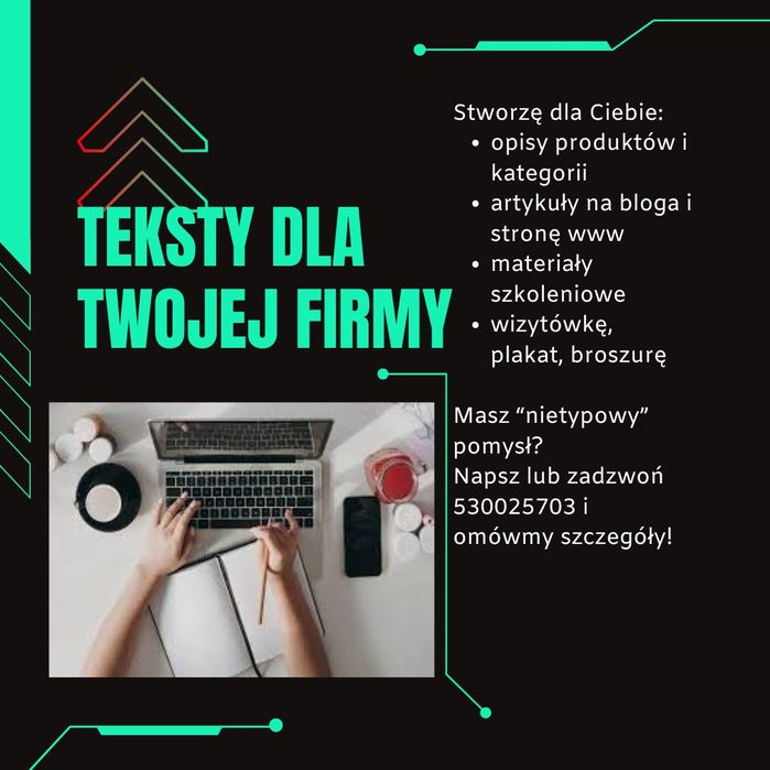 Copywriting |  Start sklepu | Moje teksty- Twój spokój
