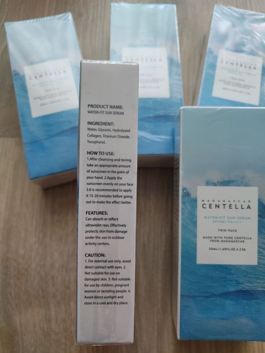 Сонцезахисна сироватка для обличчя skin1004 madagascar centella hyalu-cica water-fit sun serum 50 мл
