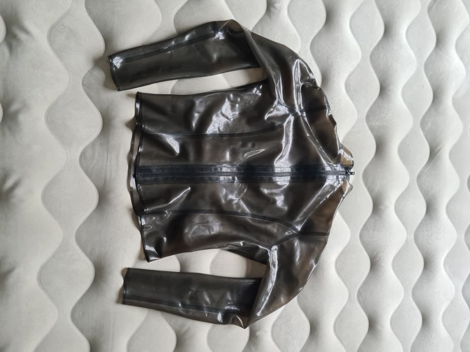 Przeźroczysty lateksowy top libidex latex latexowy
