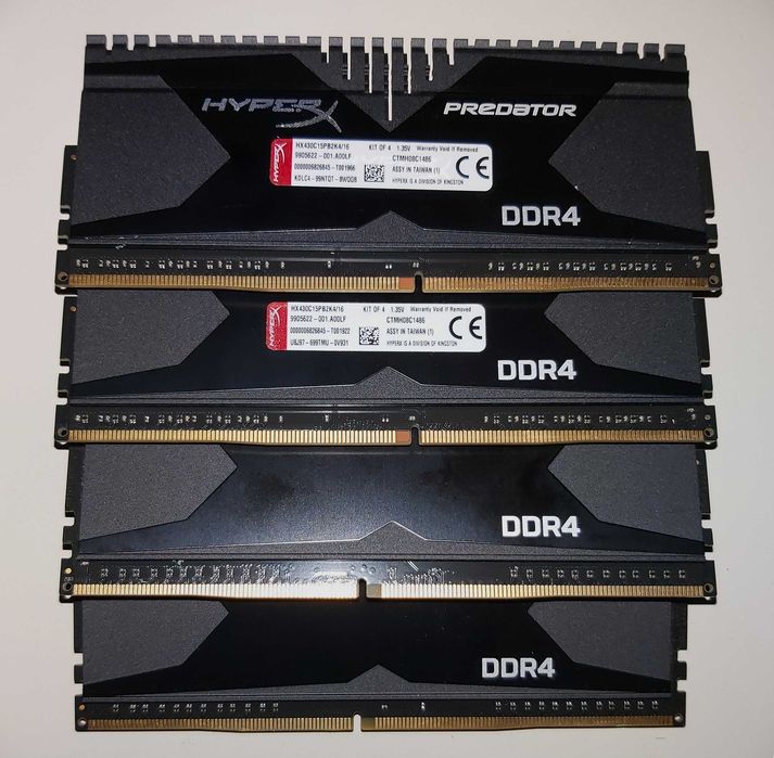 16GB RAM DDR4 HyperX Predator 3000MHz