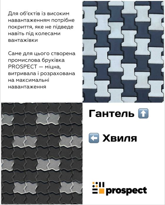 Бруківка -Гантель,Хвиля