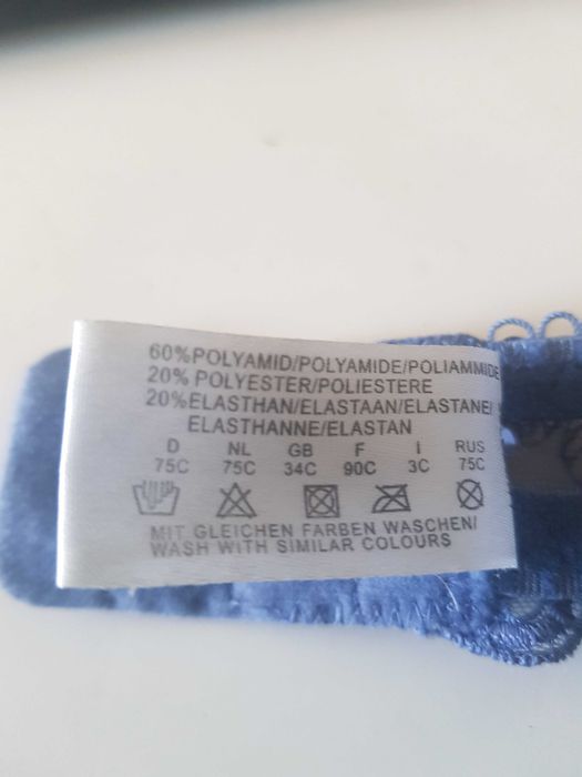 biustonosz niebieski Lascana 34 C