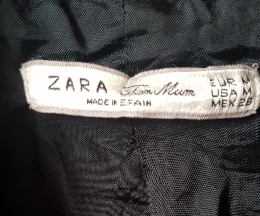 Czarny płaszczyk ciążowy Zara Mum M