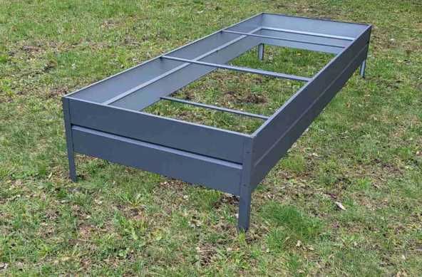 Висока тепла грядка  Металева збірна  висока клумба для квітів