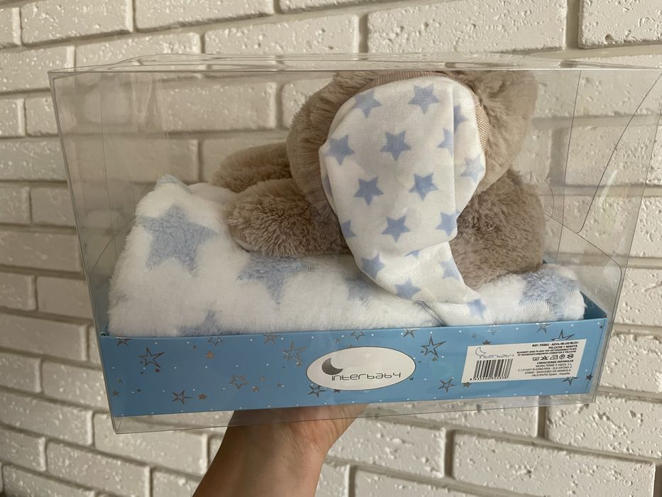 Дитяча ковдра-плед з іграшкою Interbaby (нова)