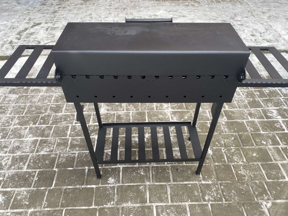 Мангал від виробника 4мм метал 12 шампурів Барбекю Казан  Акція -35%