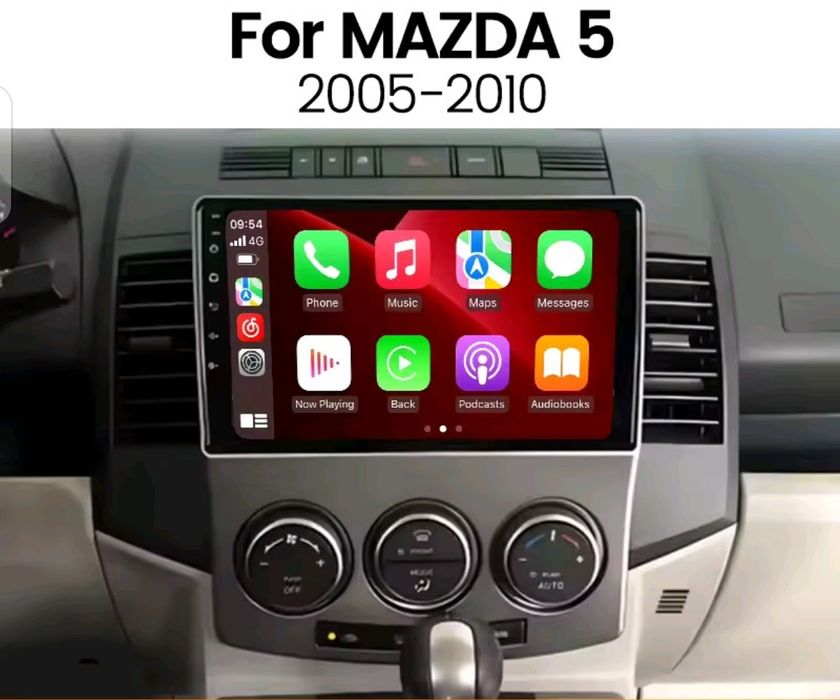 Rádio android Mazda 5 CARPLAY Android Auto GPS Internet Bluetooth NOVO