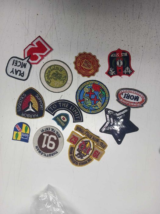 500 patchs bordados - várias medidas - vários modelos