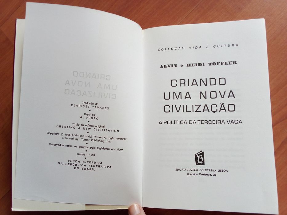 Livro Criando uma Nova Civilização de Alvin e Heidi Toffler