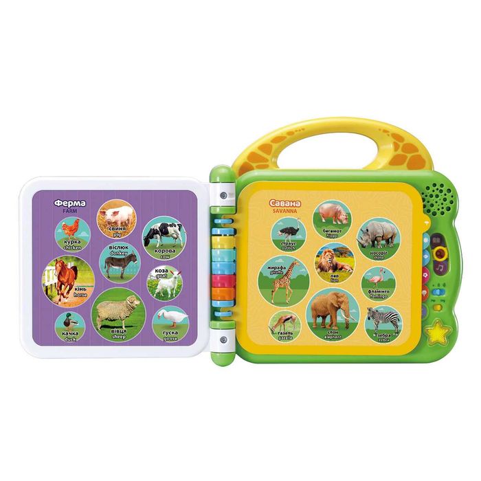 VTech Англо-укр словничок 100 слів 80-601576, 100 тварин 80-609576, різна вартість