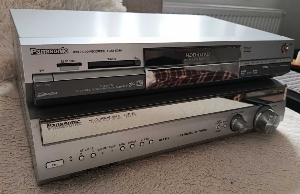 Sprzedam lub zamienię Panasonic Receiver + Nagrywarka DVD. Stan super. Bardzo dobry dźwięk.