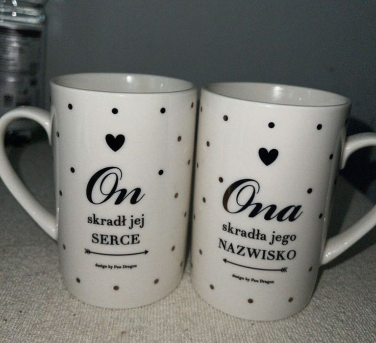 Kubki na ślub prezent nowe