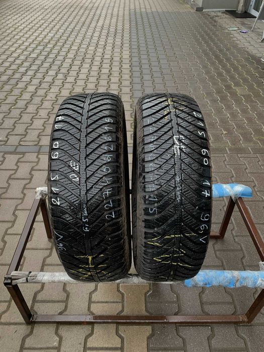 2 szt. opony używane całoroczne 215/60r17 Goodyear Vector4Seasons
