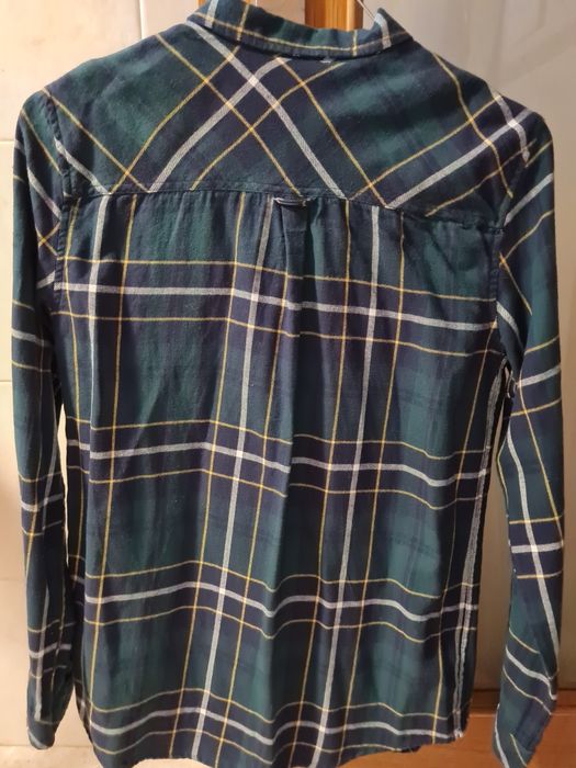Camisa flanela aos quadrados, rapaz, tamanho 13/14 anos