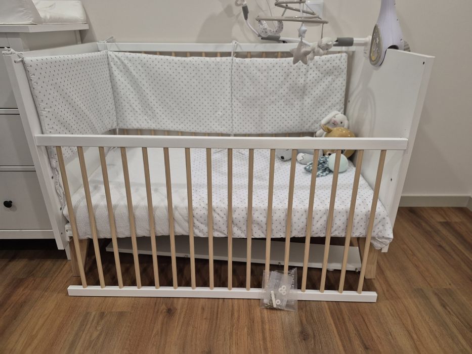 Berço - Cama 3 em 1, 120x60 cm Zy Baby com colchão
