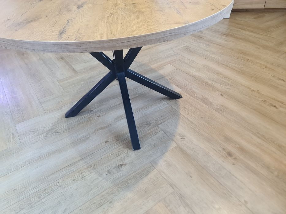 Stół okrągły 120 cm średnica , gruby blat