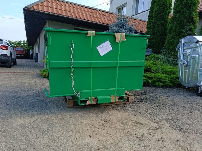 Pojemnik samowyładowczy typu koleba 1,5 m3 na odpady złom śmieci wysyłka