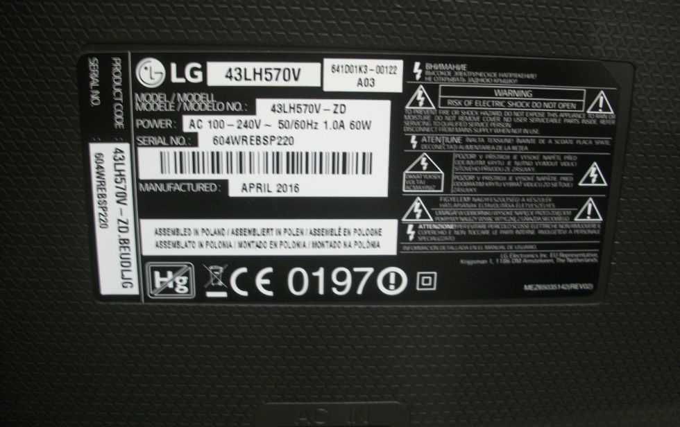 Tv Led LG 43LH570V-ZD SmartTv Como nova