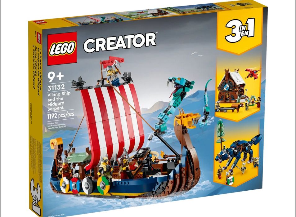 LEGO Creator 31132 Statek wikingów i wąż z Midgardu