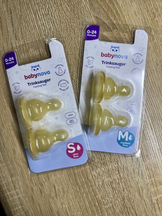 Соска латексна BABY-NOVA (Бебі нова) кругла S ,M