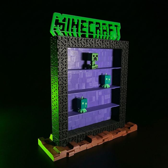 Expositor Minecraft Portal do Nether Kinder Joy