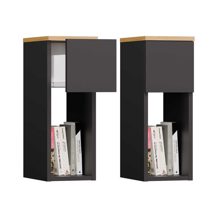 SZAFKA NOCNA GALAX 20 1S Stolik Nocny z Szufladą Sypialni RÓŻNE KOLORY