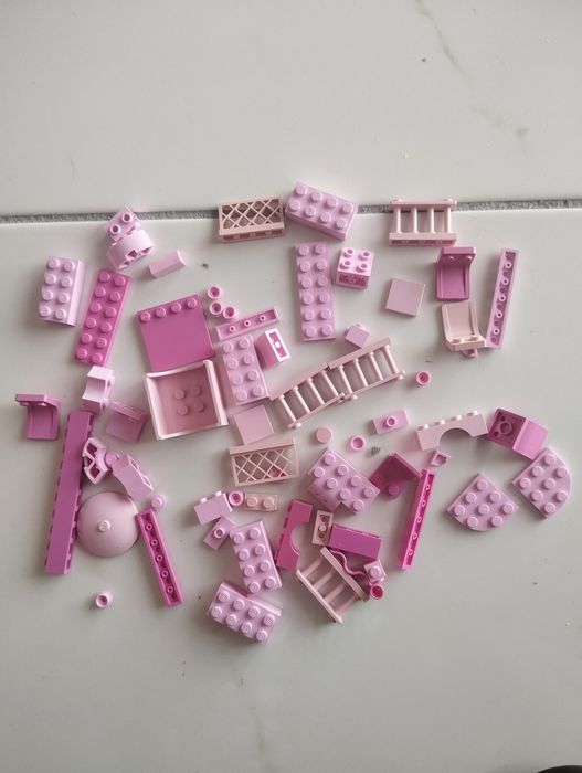 LEGO peças original cor rosa