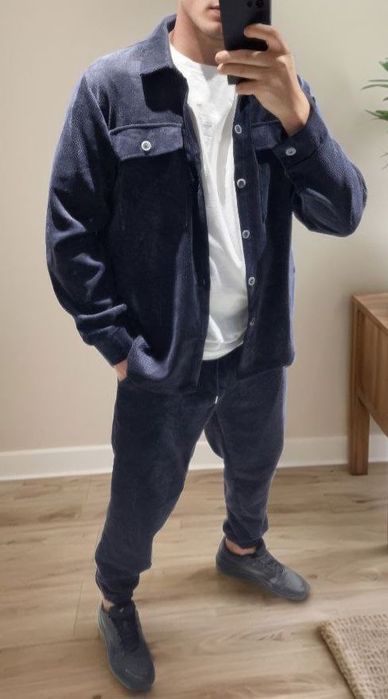 Чоловічий костюм вельвет котон сорочка +штани