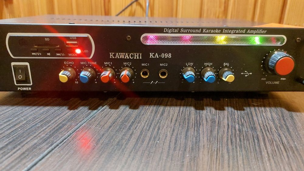 Колонки Samsung PS-C730D, підсилювач звуку для караоке KAWACHI KA-098
