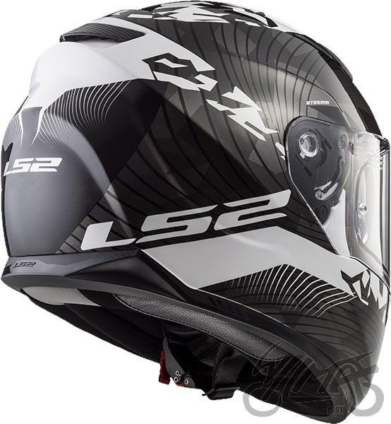 Kask LS2 FF320 STREAM EVO HYPE B/W Titanium
