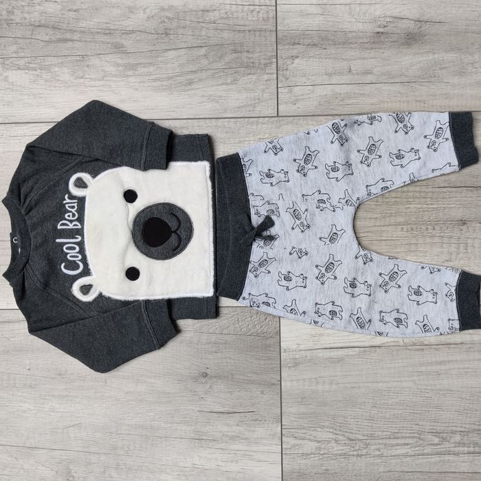 Zestaw niemowlęcy: bluza chłopięca + spodnie haremki, Cool Bear, r. 74