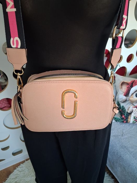 Damska listonoszka pudrowy róż