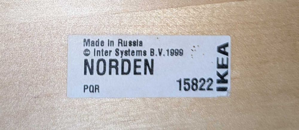 Stół NORDEN IKEA 135 x 74 cm, wys.: 75 cm