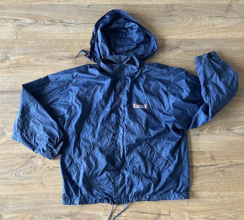 Kurtka Levis M granatowa vintage wiatrówka zadbana kaptur