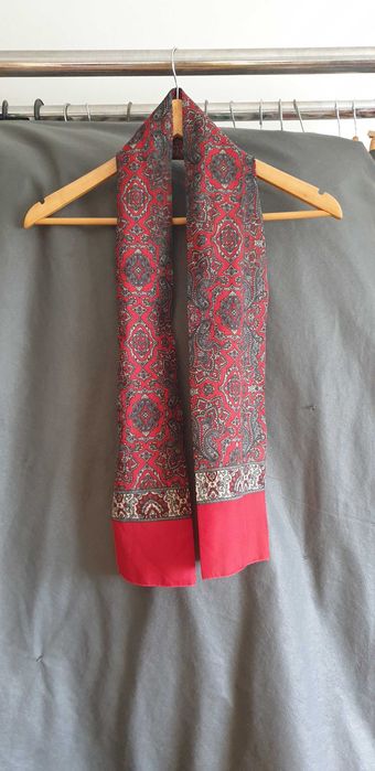 Lenço de seda estampado homem