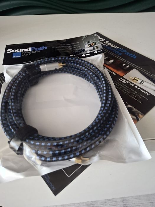 SVS RCA 3m subwoofer coaxial przewód