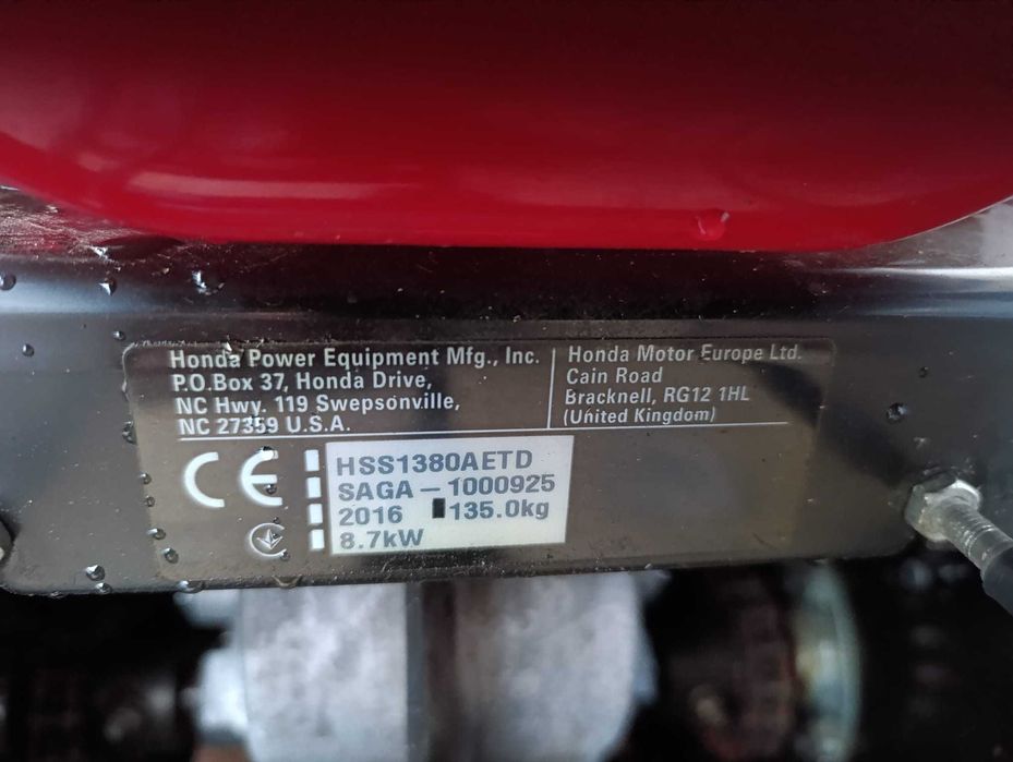 Odśnieżarka Honda HSS1380A