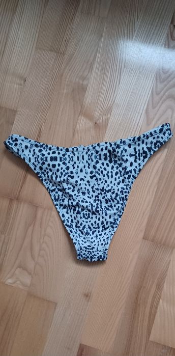 Dół od bikini biała panterka r M/L